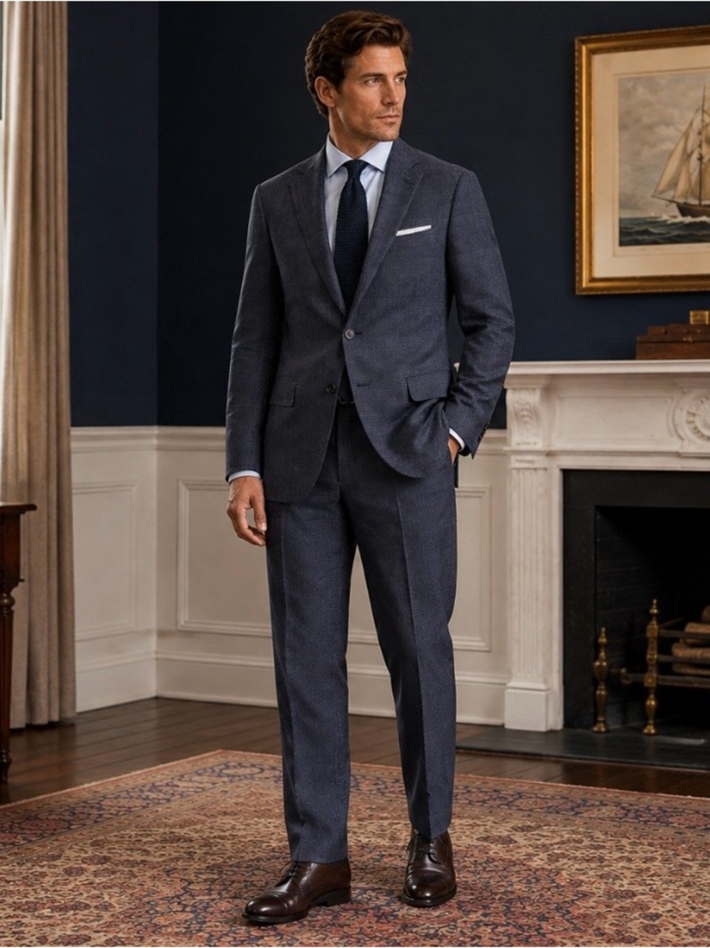 Lauren Ralph Lauren Men 42R Wool Linen 2 Piece Suit 36x32